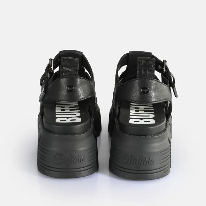 Shop Sandals and Slides BUFFALO Ava Fisher Black