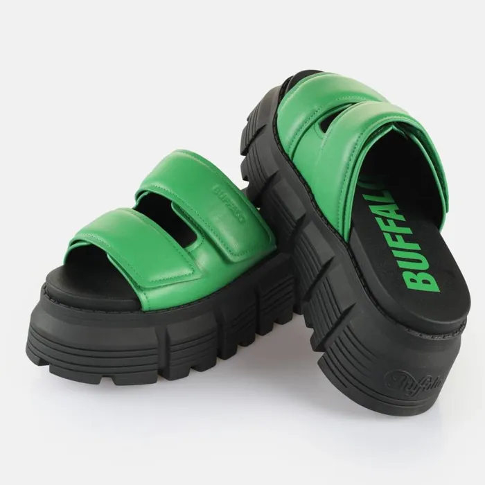 Shop Sandals and Slides BUFFALO Ava Velari Green