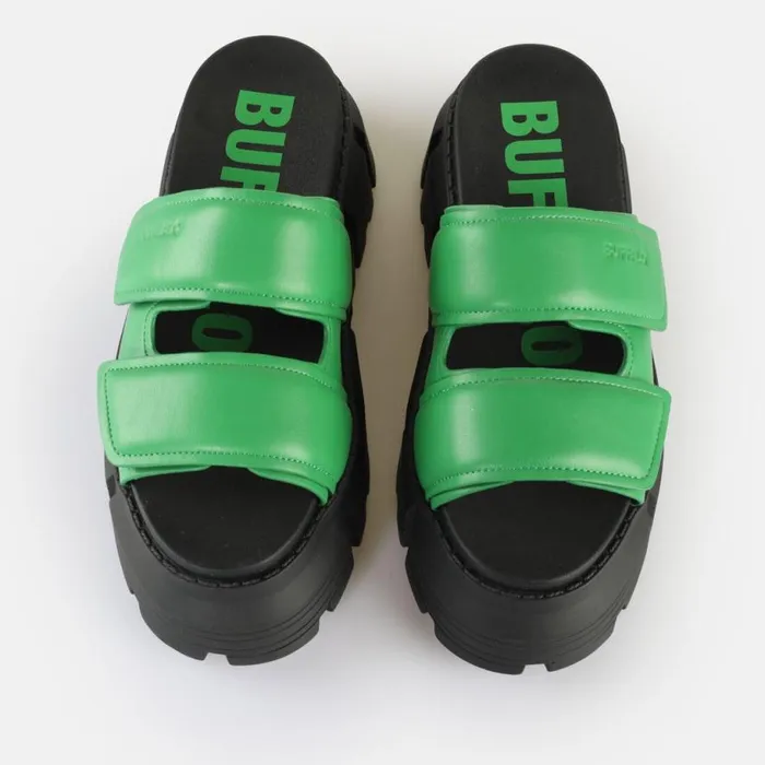 Shop Sandals and Slides BUFFALO Ava Velari Green