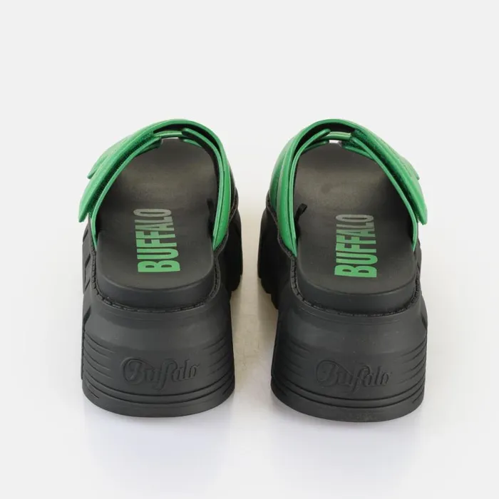 Shop Sandals and Slides BUFFALO Ava Velari Green