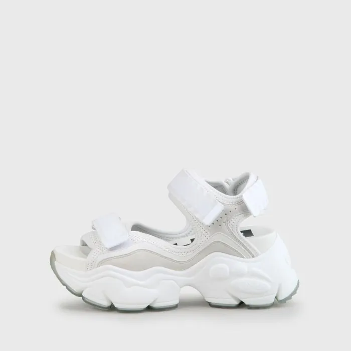Shop Sandals and Slides BUFFALO Binary 0 White