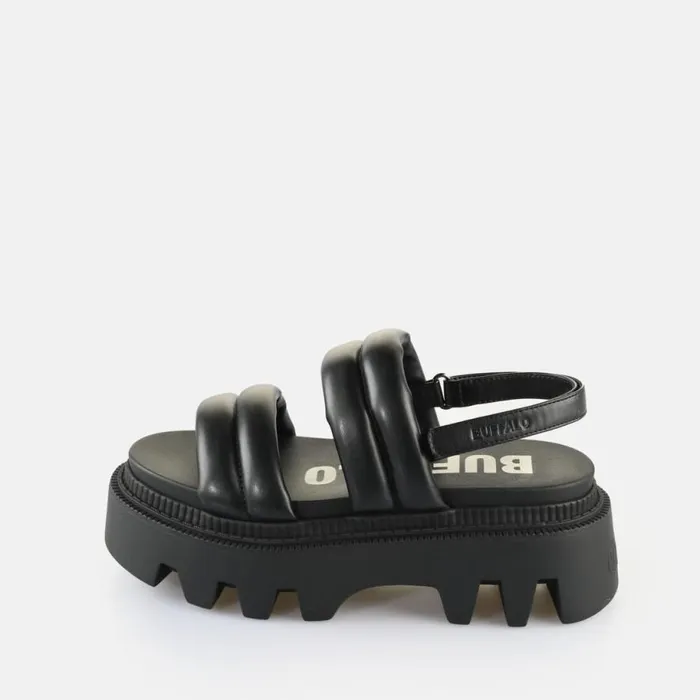 Shop Sandals and Slides BUFFALO Flora Ts Quilt Black