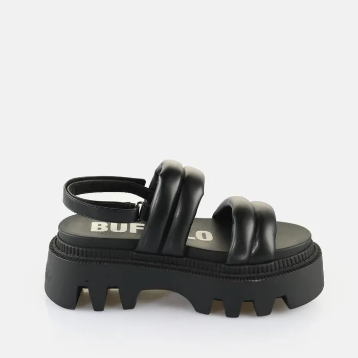 Shop Sandals and Slides BUFFALO Flora Ts Quilt Black