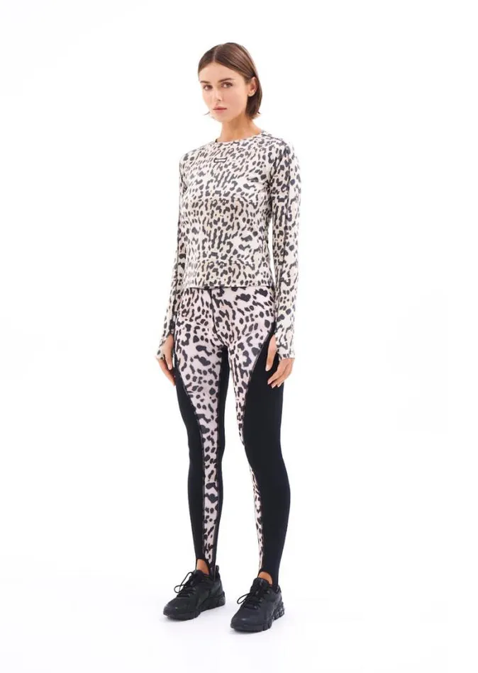 Shop SLALOM PRINTED LEGGING IN LEOPARD PE Nation Leggings