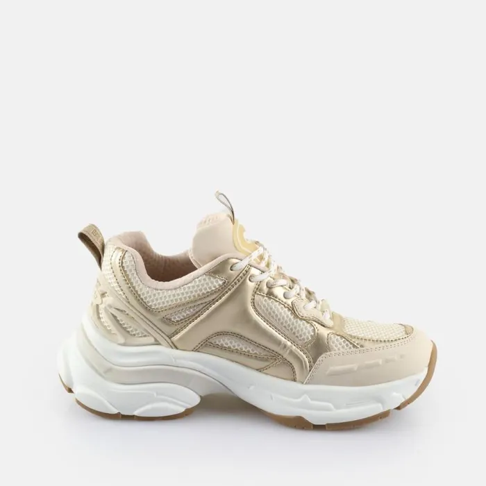 Shop Sneakers BUFFALO BFL TIGER 8211 VEGAN NAPPAMESH 8211 GOLDCREAM Goldcream