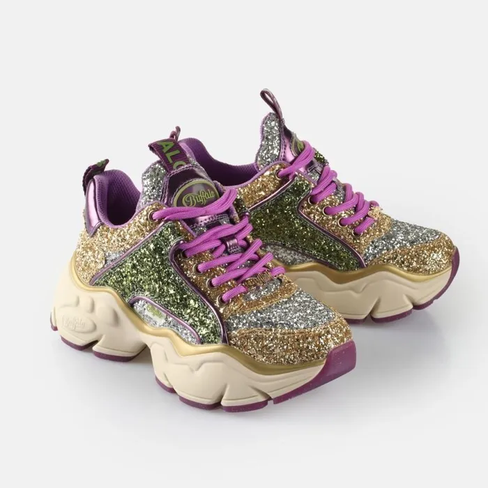 Shop Sneakers BUFFALO Binary Glam Candy Glitzer