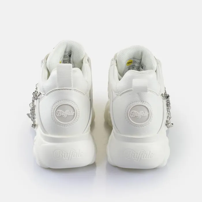 Shop Sneakers BUFFALO CLD Corin Chain Butterfly White Silver