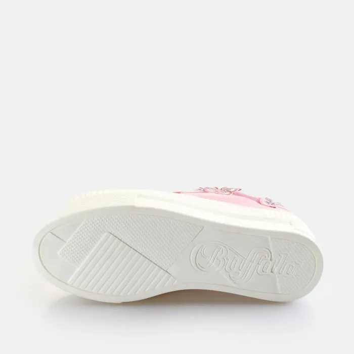 Shop Sneakers BUFFALO PAIRED BUTTERFLY LACE 8211 ORGANIC COTTON 8211 ROSERED Red