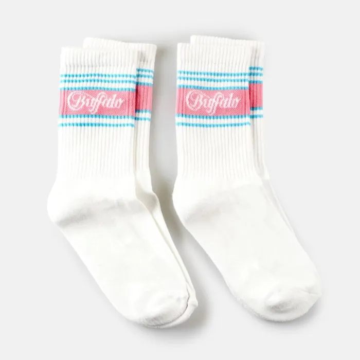 Shop Socks BUFFALO Tennis Stripes 2 Pack Whitemulticolor