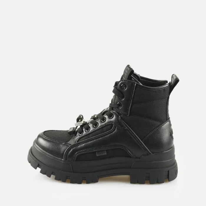 Shop Vegan Shoes BUFFALO Aspha COM3 Mid B BS Black