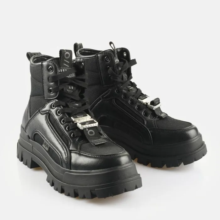 Shop Vegan Shoes BUFFALO Aspha COM3 Mid B BS Black