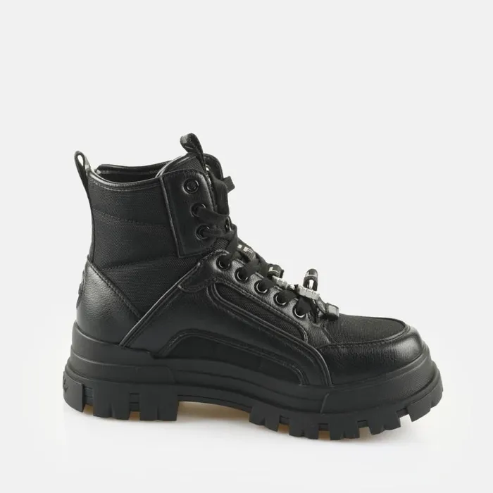 Shop Vegan Shoes BUFFALO Aspha COM3 Mid B BS Black