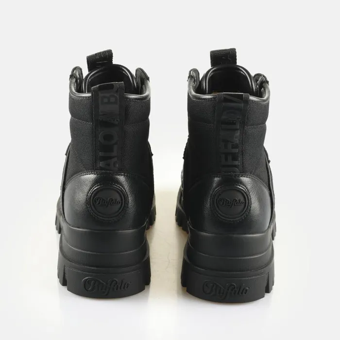 Shop Vegan Shoes BUFFALO Aspha COM3 Mid B BS Black