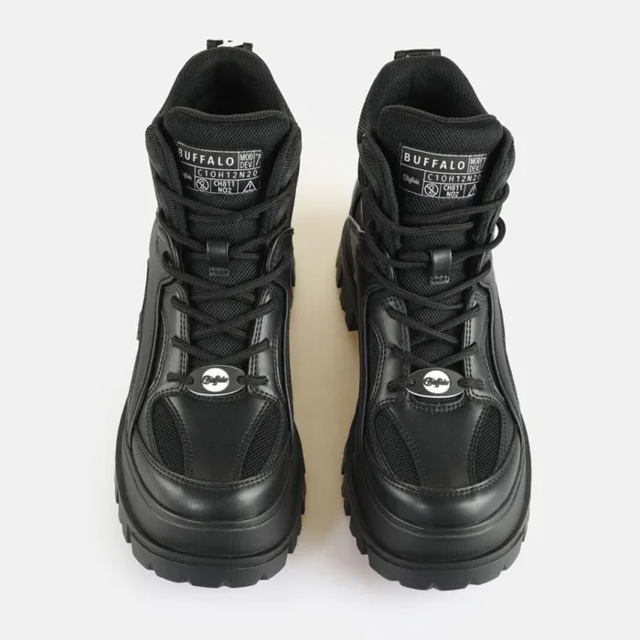 Shop Vegan Shoes BUFFALO Aspha Hyb Mid BS Black