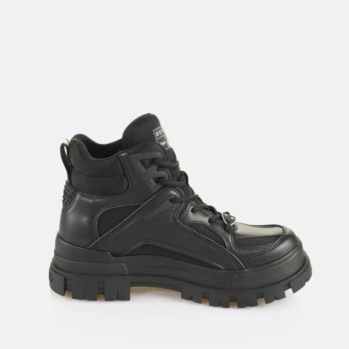 Shop Vegan Shoes BUFFALO Aspha Hyb Mid BS Black