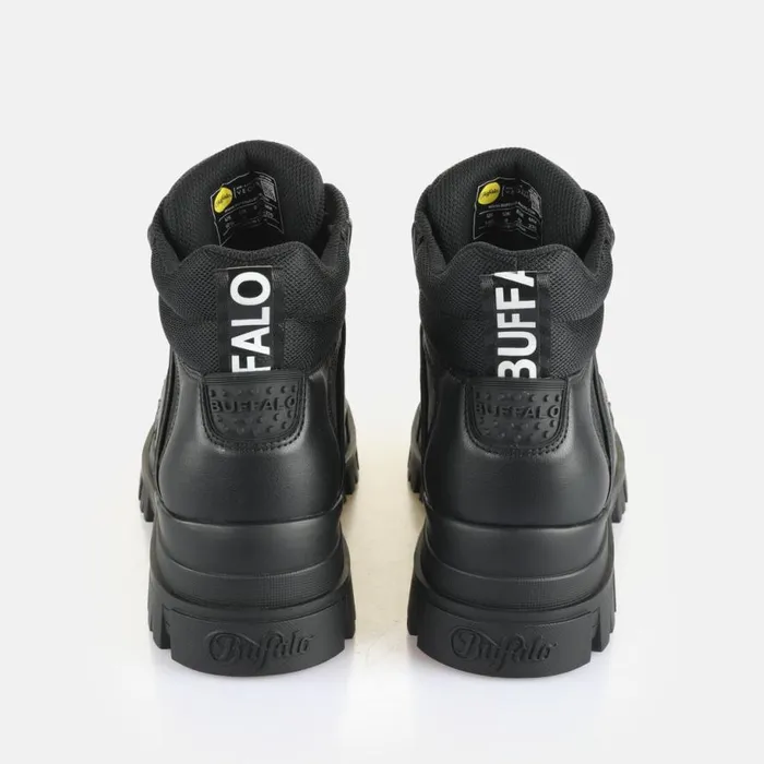 Shop Vegan Shoes BUFFALO Aspha Hyb Mid BS Black