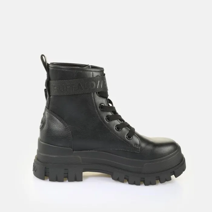 Shop Vegan Shoes BUFFALO Aspha Rld Buckle Black
