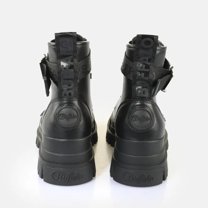 Shop Vegan Shoes BUFFALO Aspha Rld Buckle Black