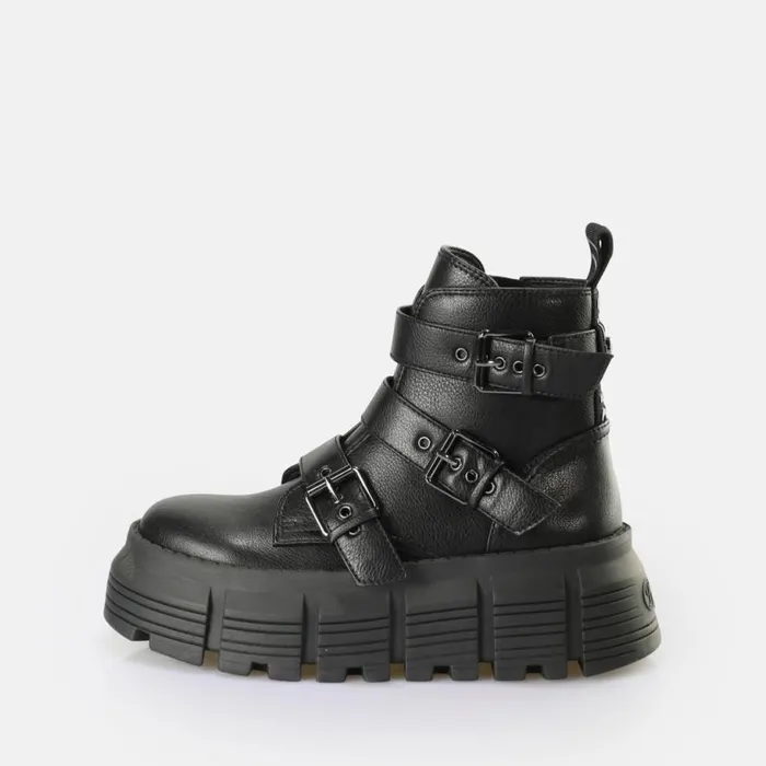 Shop Vegan Shoes BUFFALO Ava Ankleboot Black