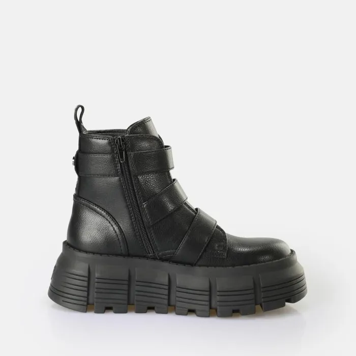 Shop Vegan Shoes BUFFALO Ava Ankleboot Black