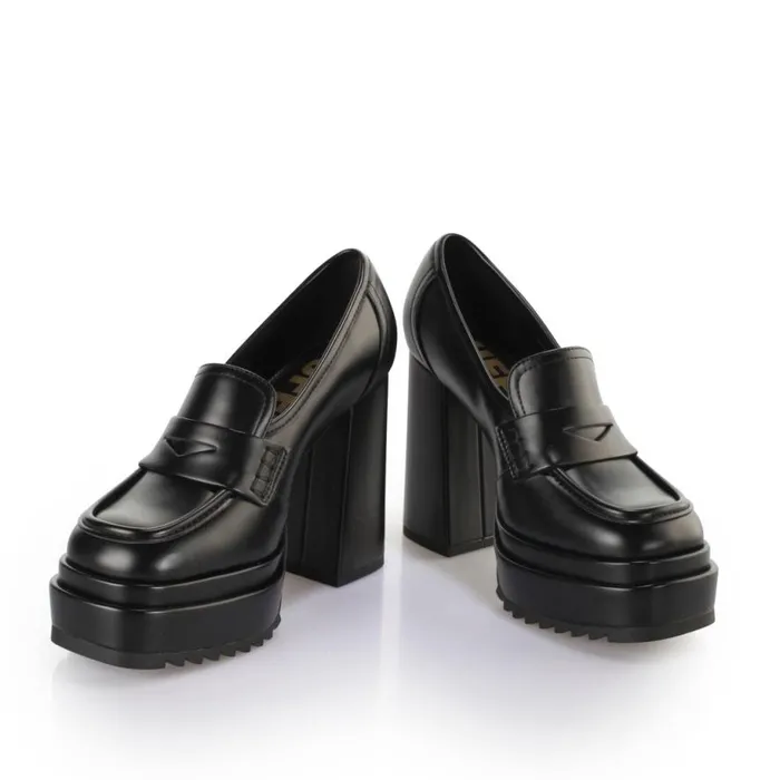 Shop Vegan Shoes BUFFALO May W Loafer Black