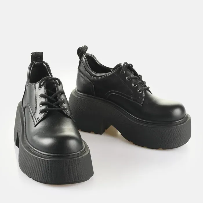 Shop Vegan Shoes BUFFALO Vicious Lace Up Lo Black