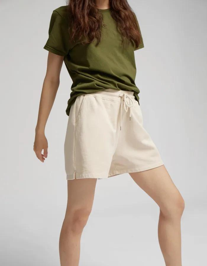 Shorts Colorfulstandard Women Women Organic Sweatshorts 8211 Burned Yellow