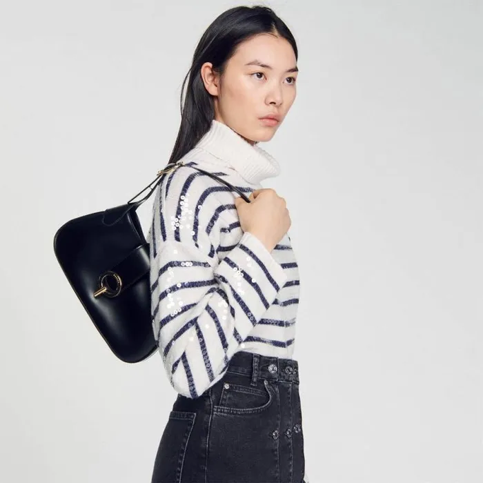 Shoulder Bags Women SANDRO Janet Bag Black