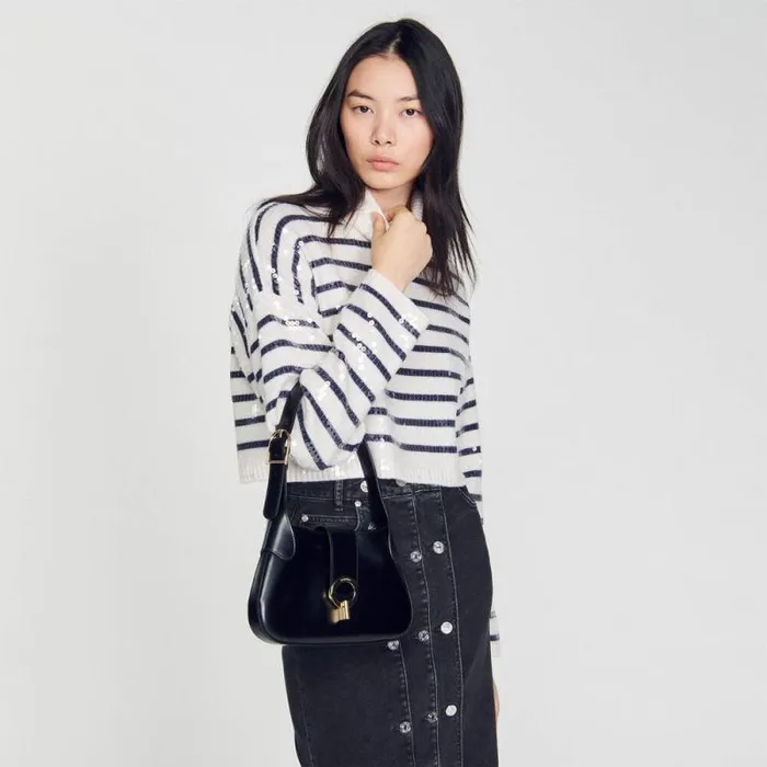 Shoulder Bags Women SANDRO Janet Bag Black
