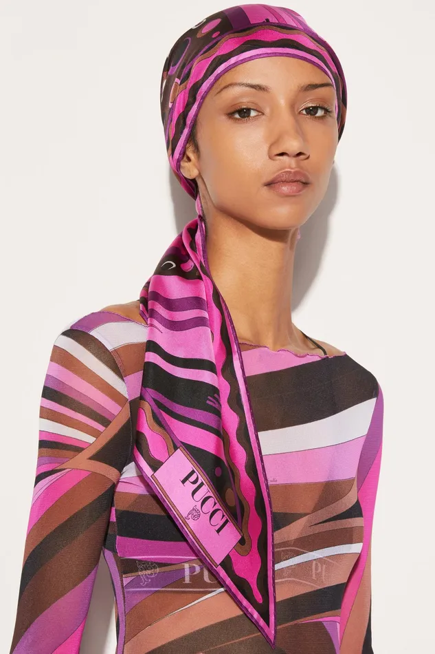 Silks Women PUCCI FontanePrint SilkTwill Scarf