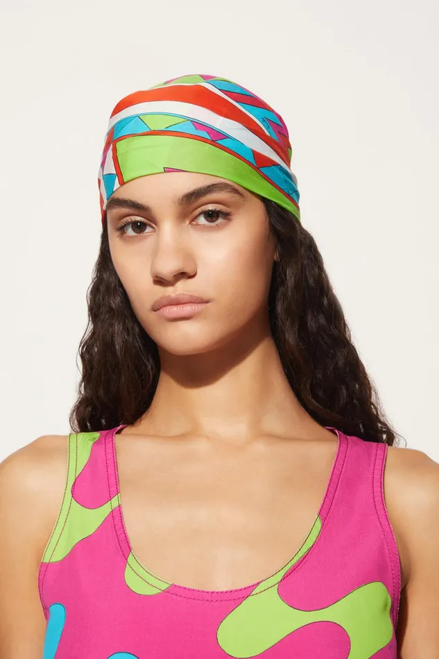 Silks Women PUCCI VivaraPrint Small Cotton Scarf