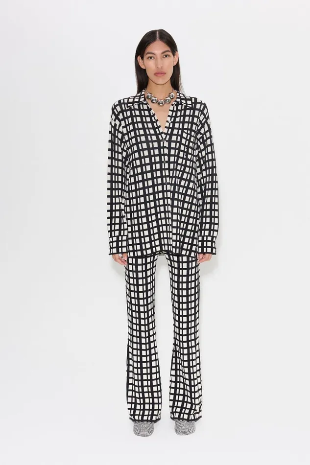Simon Miller Knitwear Blaz Knit Jacket In Windowpane 8211 Women Simon Miller Knitwear Blaz Knit Jacket In Windowpane 8211 Women