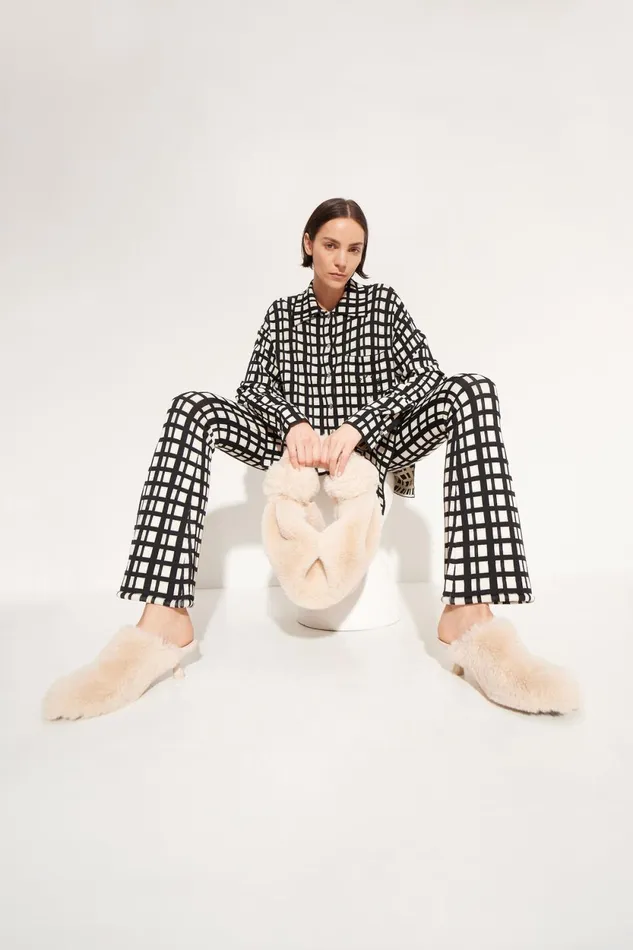 Simon Miller Knitwear Blaz Knit Jacket In Windowpane 8211 Women Simon Miller Knitwear Blaz Knit Jacket In Windowpane 8211 Women