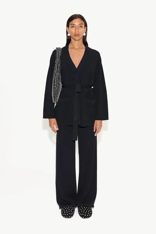Simon Miller Knitwear Max Belted Knit Cardigan In Black 8211 Women Simon Miller Knitwear Max Belted Knit Cardigan In Black 8211 Women