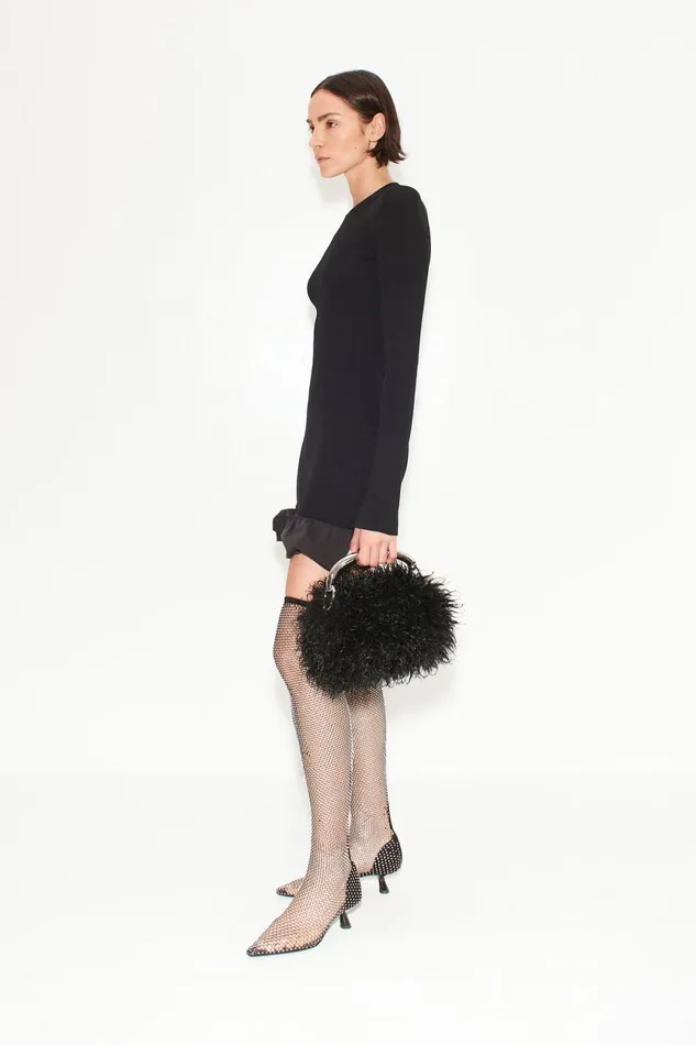 Simon Miller Knitwear Otto Knit Poplin Combo Dress In Black 8211 Women Simon Miller Knitwear Otto Knit Poplin Combo Dress In Black 8211 Women