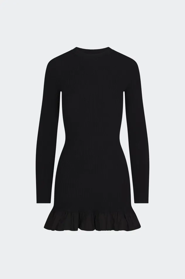 Simon Miller Knitwear Otto Knit Poplin Combo Dress In Black 8211 Women Simon Miller Knitwear Otto Knit Poplin Combo Dress In Black 8211 Women