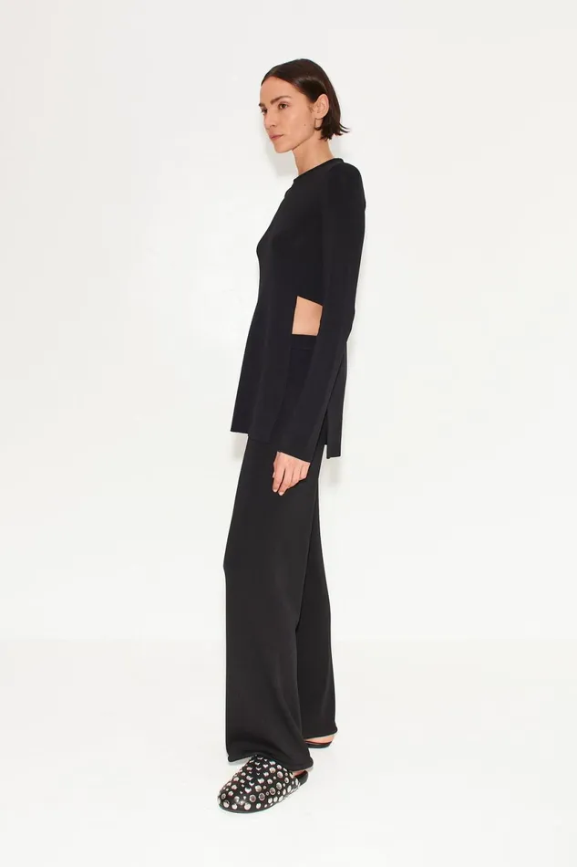 Simon Miller Knitwear Simon Miller Knits By Canoga Long Sleeve Top In Black 8211 Women Simon Miller Knitwear Simon Miller Knits By Canoga Long Sleeve Top In Black 8211 Women