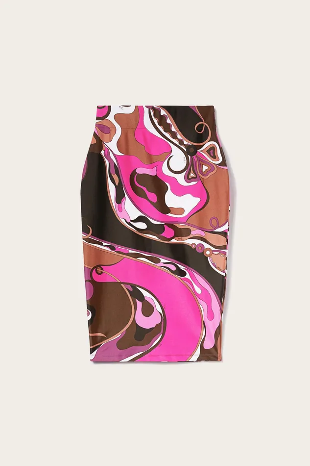 Skirts Women PUCCI OrchideePrint Pencil Skirt
