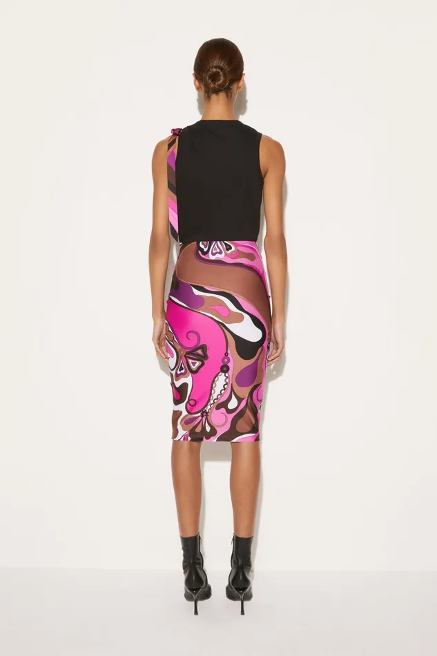 Skirts Women PUCCI OrchideePrint Pencil Skirt