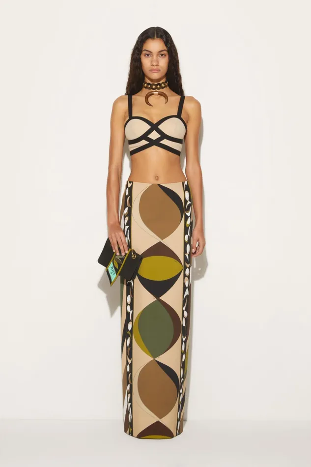Skirts Women PUCCI PesciPrint Long Skirt