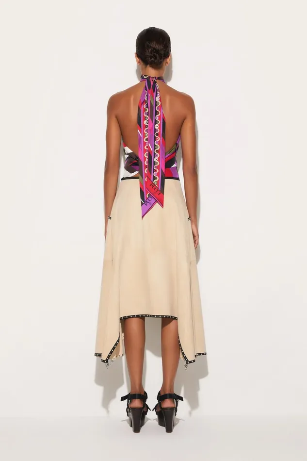 Skirts Women PUCCI Suede Midi Skirt