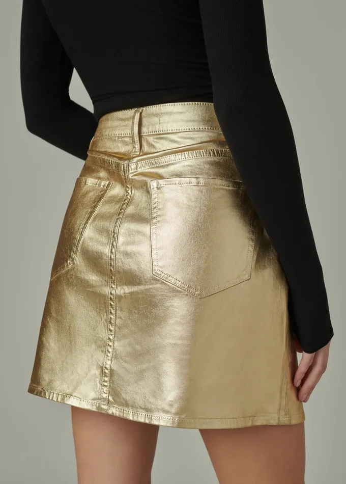 Skirts Women THE CARA SKIRT Gold Foil Joe8217s Jeans