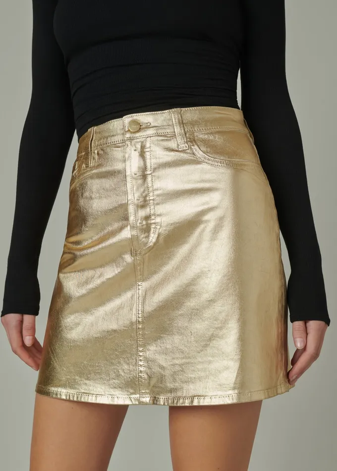 Skirts Women THE CARA SKIRT Gold Foil Joe8217s Jeans