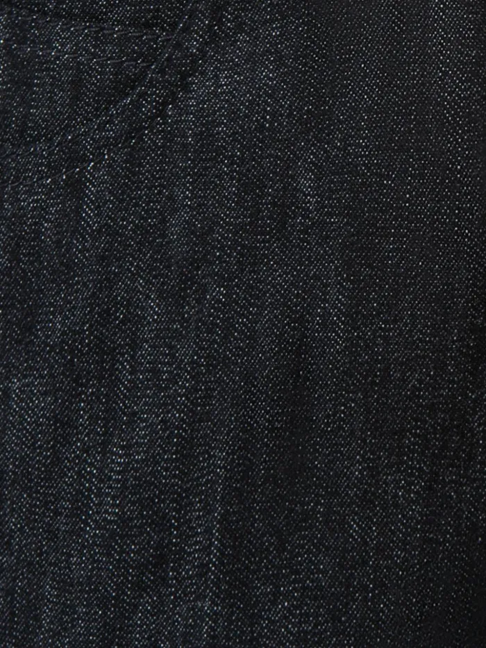 Slim Leg Cotton Denim Pants Black Women Akris Pants