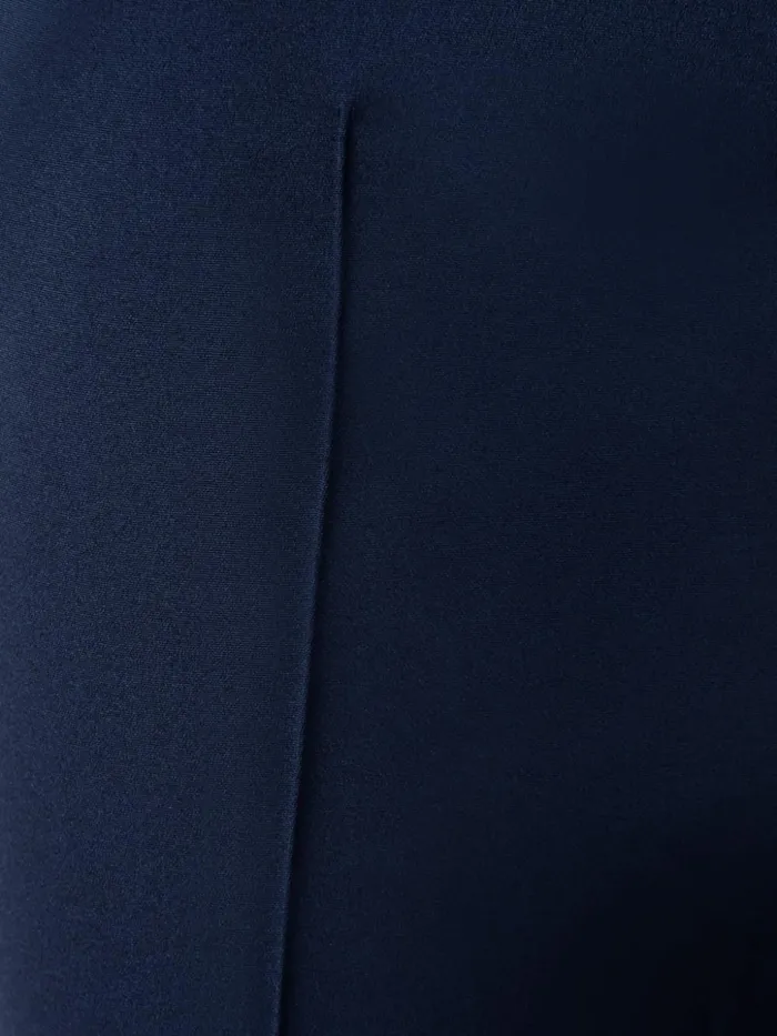 Slim Leg Silk Crpe Pants Navy Women Akris Pants