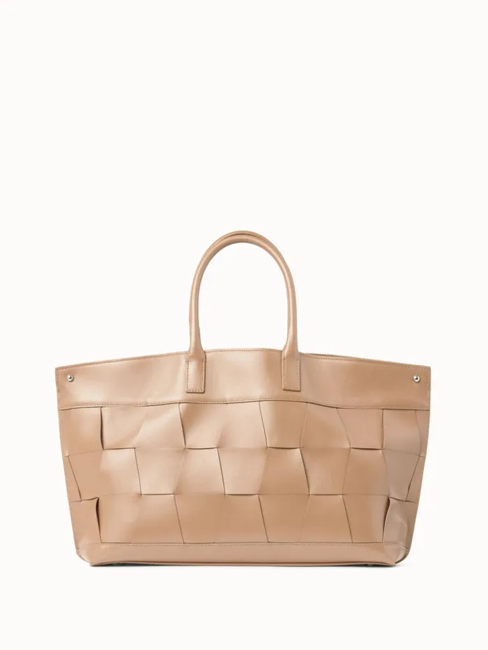 Small Ai Messenger Bag In Braided Trapezoids Cordage Women Akris Top Handle Bags