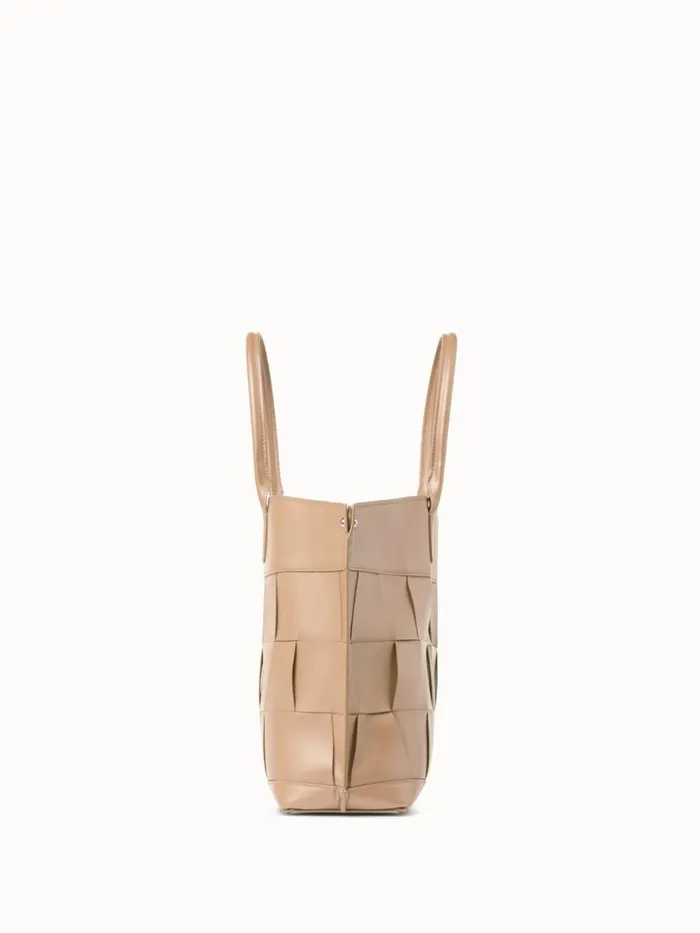 Small Ai Messenger Bag In Braided Trapezoids Cordage Women Akris Top Handle Bags