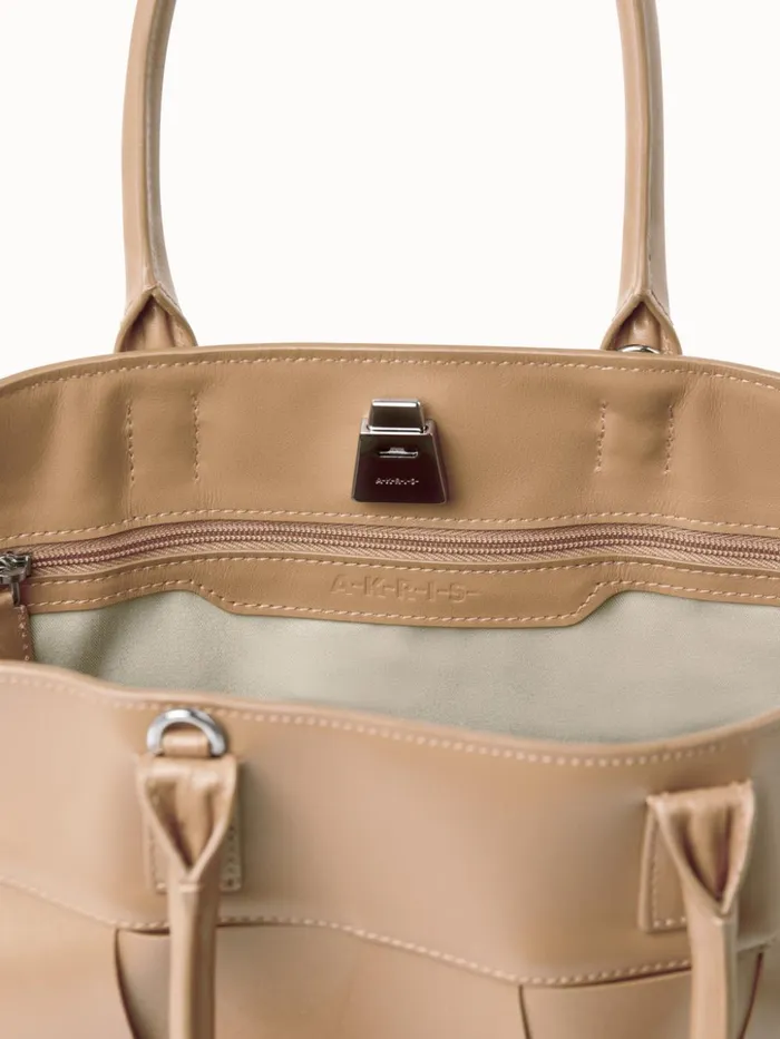 Small Ai Messenger Bag In Braided Trapezoids Cordage Women Akris Top Handle Bags