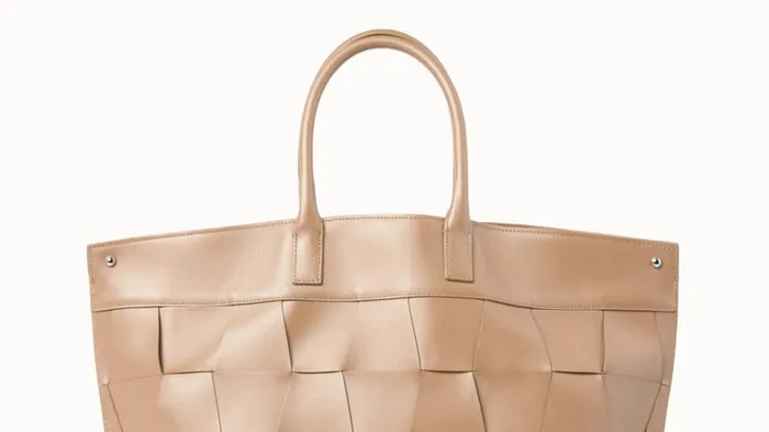 Small Ai Messenger Bag In Braided Trapezoids Cordage Women Akris Top Handle Bags