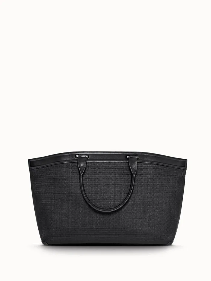 Small Handbag In Horsehair Fabric Black Women Akris Top Handle Bags